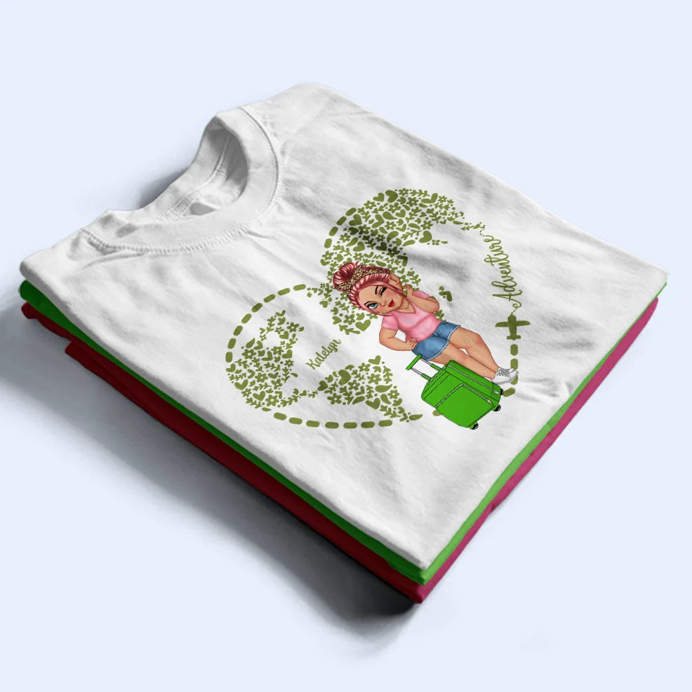 Adventure Awaits Floral World - Personalized T Shirt