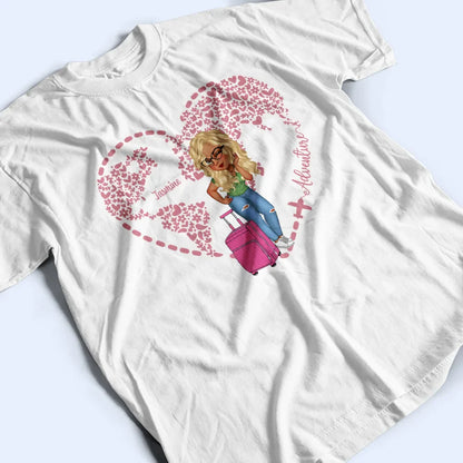 Adventure Awaits Floral World - Personalized T Shirt