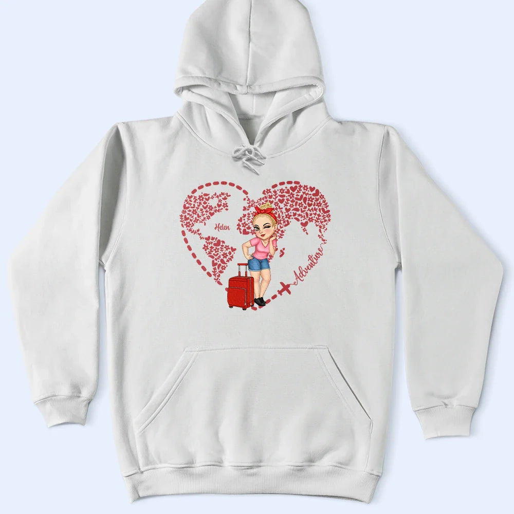 Adventure Awaits Floral World - Personalized T Shirt