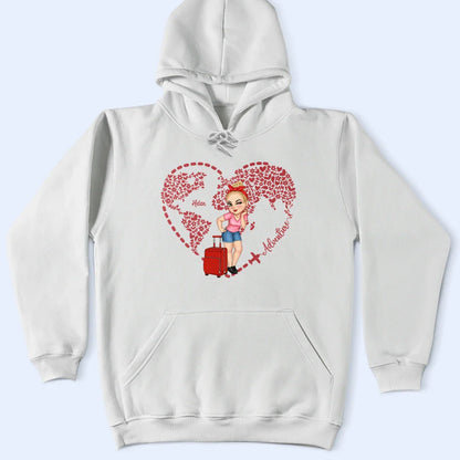 Adventure Awaits Floral World - Personalized T Shirt