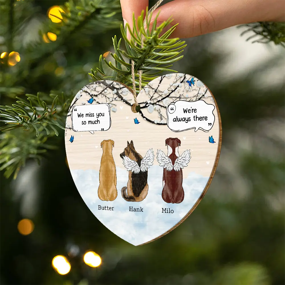 They Still Talk About You Memorial Pet Lovers Christmas - Personalized Custom Shaped Wooden Ornament
