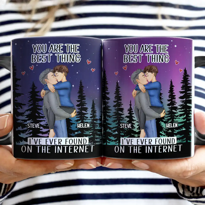 Found On The Internet Couple - Personalized Color Changing Mug