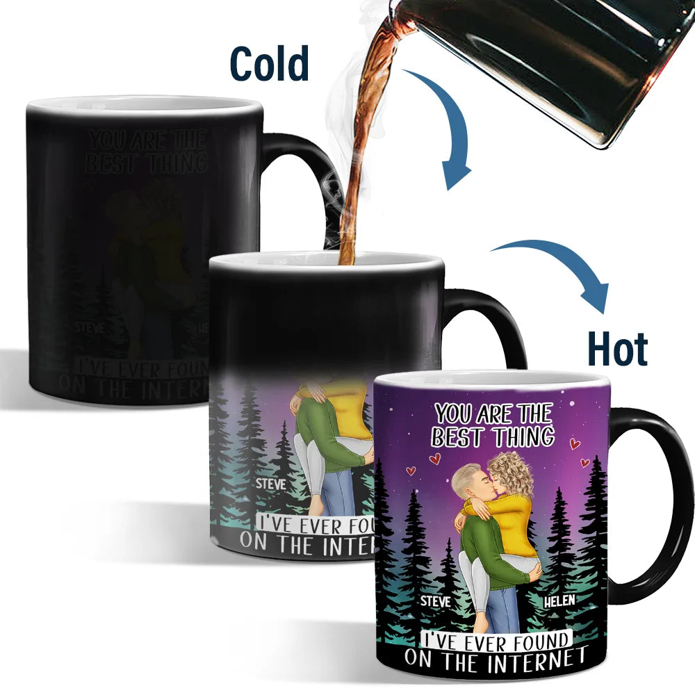 Found On The Internet Couple - Personalized Color Changing Mug