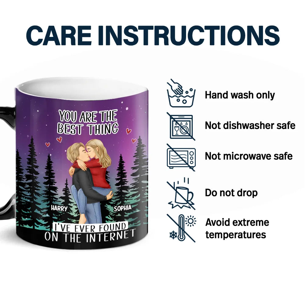 Found On The Internet Couple - Personalized Color Changing Mug