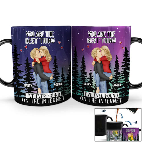 Found On The Internet Couple - Personalized Color Changing Mug