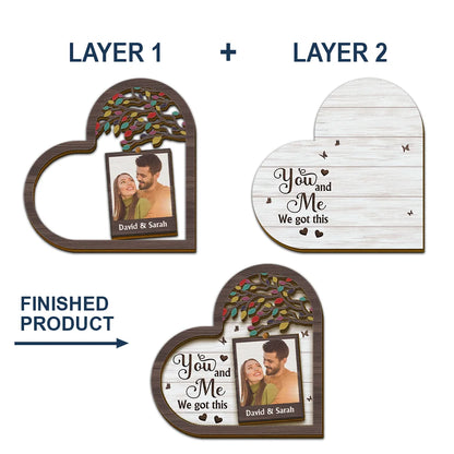 Custom Photo My Favorite Place In All The World Is Next To You - Personalized Custom Shaped Car Visor Clip