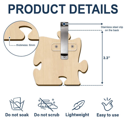 Couple I Love You To Pieces - Personalized Custom Shaped Car Visor Clip