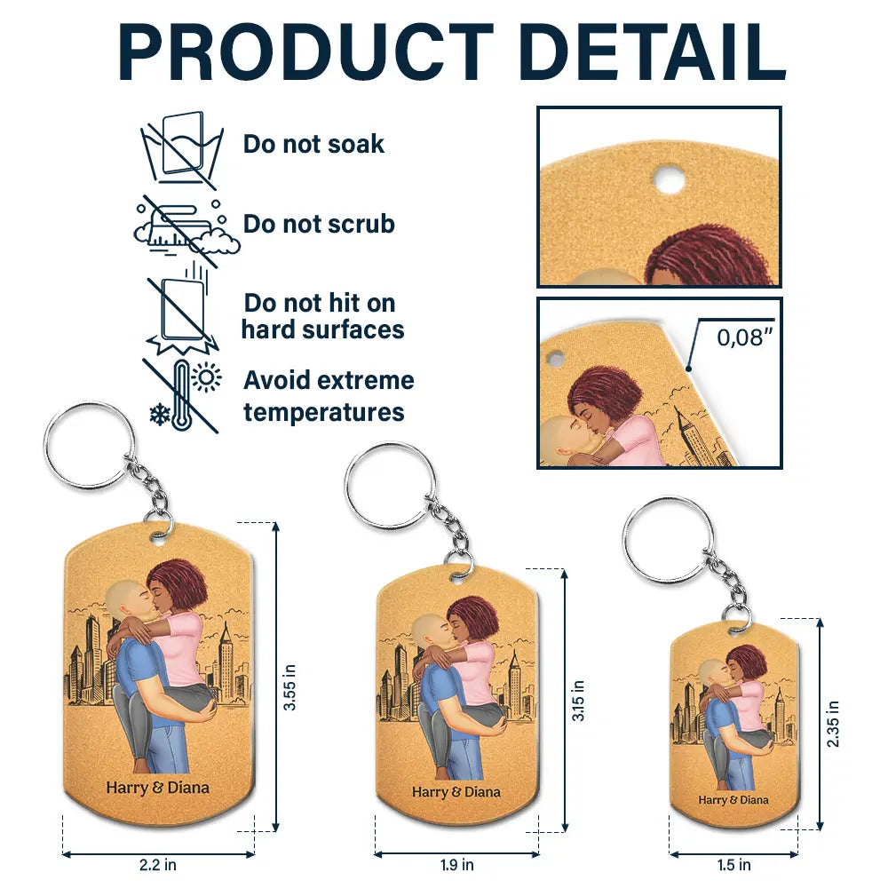 Remind You I Love You Couples - Personalized Aluminum Keychain