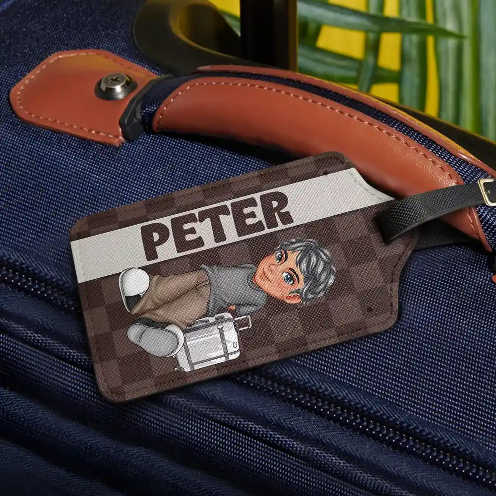 Travel Is My Therapy Travel Lover Y2K - Personalized Luggage Tag