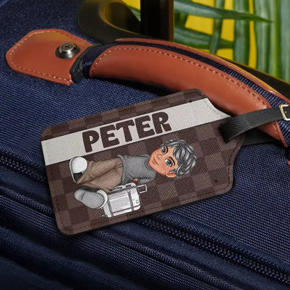 Travel Is My Therapy Travel Lover Y2K - Personalized Luggage Tag