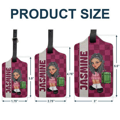 Travel Is My Therapy Travel Lover Y2K - Personalized Luggage Tag