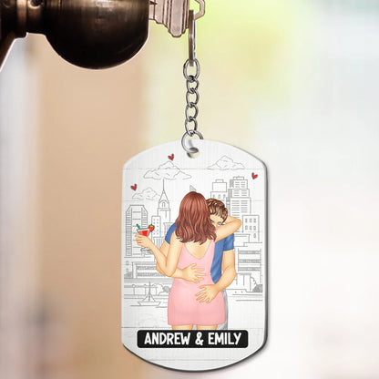 Drive Safe Your Wife Loves You - Personalized Aluminum Keychain