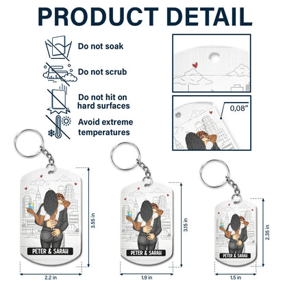 Drive Safe Your Wife Loves You - Personalized Aluminum Keychain