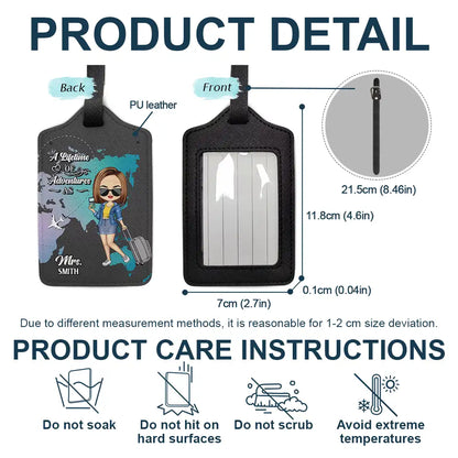 Lifetime Of Adventures - Personalized Combo 2 Luggage Tags