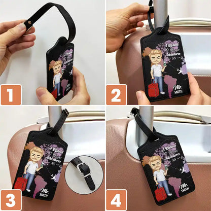 Lifetime Of Adventures - Personalized Combo 2 Luggage Tags