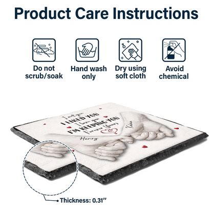 3D Inflated Effect Printed Couple Loved You Then Love You Still - Personalized Rectangle Memorial Garden Stone