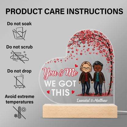 Annoy For The Rest Of My Life - Anniversary, Birthday Gift For Spouse, Lover, Husband, Wife, Boyfriend, Girlfriend, Couple - Personalized Custom 3D Led Light Wooden Base