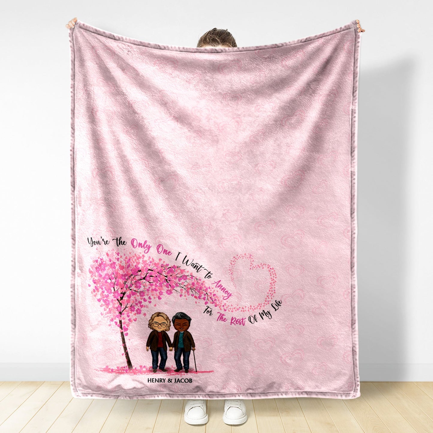 Annoy For The Rest Of My Life - Anniversary, Birthday Gift For Spouse, Lover, Husband, Wife, Boyfriend, Girlfriend, Couple - Personalized Custom Fleece Blanket