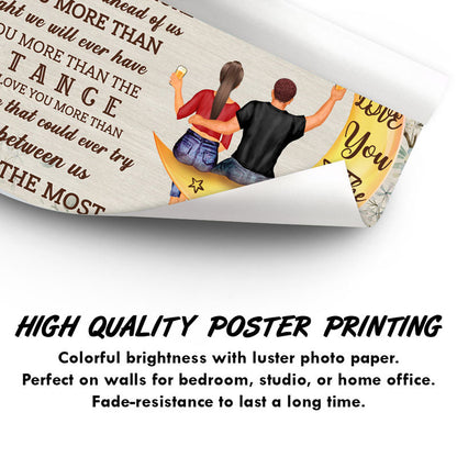 When I Say I Love You More Married Couple - Anniversary Gift - Personalized Custom Poster