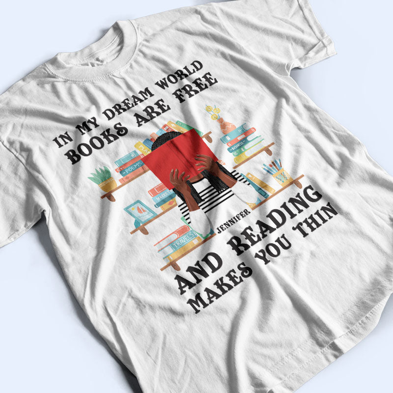 Reading Makes You Thin - Gift For Book Lovers - Personalized Custom Hoodie