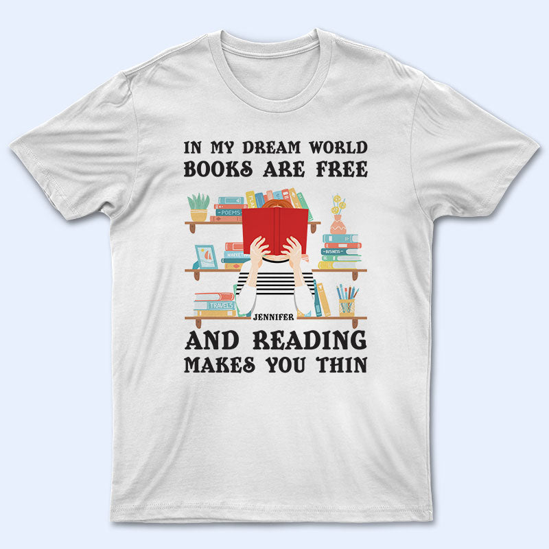 Reading Makes You Thin - Gift For Book Lovers - Personalized Custom Hoodie