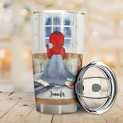 There's Snow Better Time Reading - Personalized Custom Tumbler