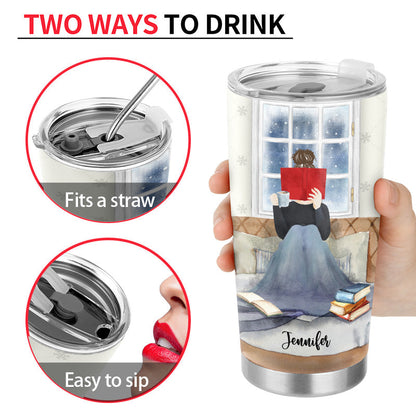 There's Snow Better Time Reading - Personalized Custom Tumbler