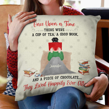 They Lived Happily Ever After - Gift For Book Lovers - Personalized Custom Pillow