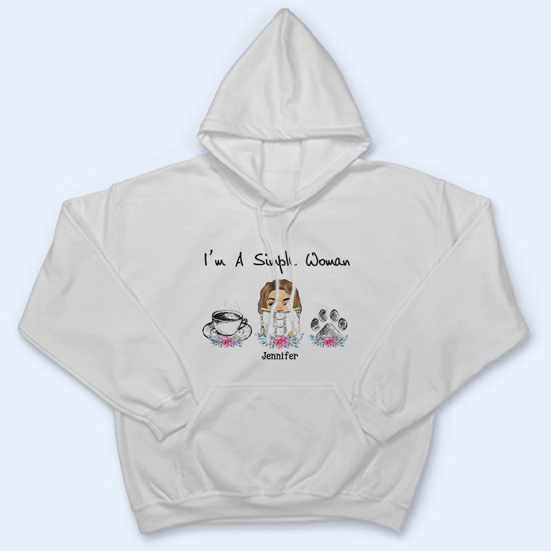 I'm A Simple Woman Reading - Personalized Custom T Shirt
