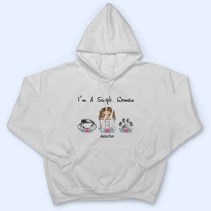 I'm A Simple Woman Reading - Personalized Custom T Shirt