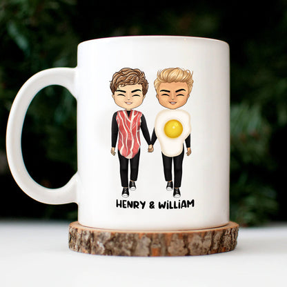 Don't Go Bacon My Heart - Funny Gift For Couples - Personalized Custom Mug