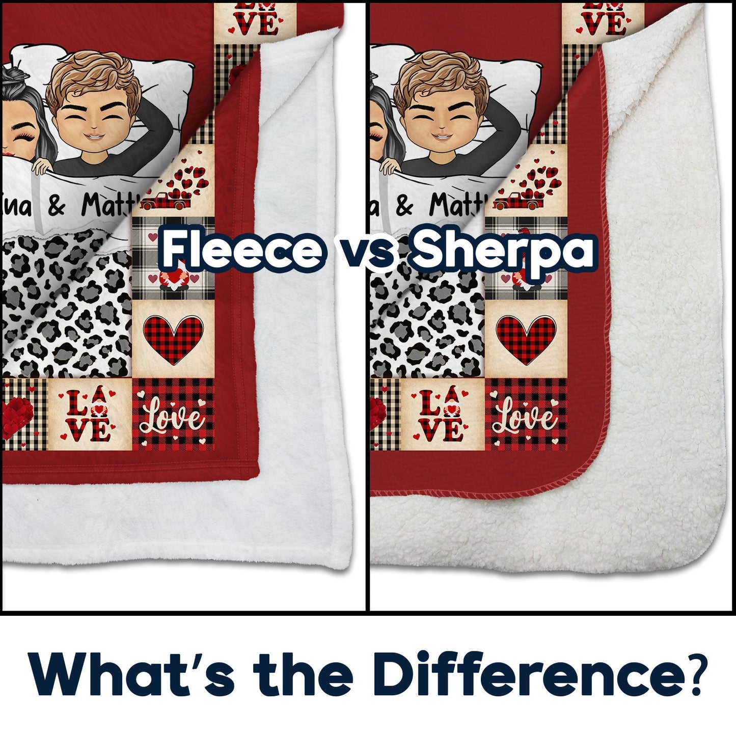 You Are My Favorite Blanket Stealer - Gift For Couples - Personalized Fleece Blanket