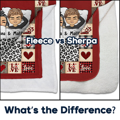 You Are My Favorite Blanket Stealer - Gift For Couples - Personalized Fleece Blanket