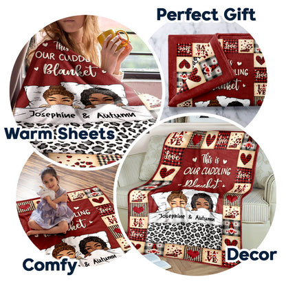 You Are My Favorite Blanket Stealer - Gift For Couples - Personalized Fleece Blanket