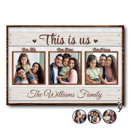 Custom Photo This Is Us - Family Gift - Personalized Poster