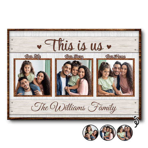 Custom Photo This Is Us - Family Gift - Personalized Poster