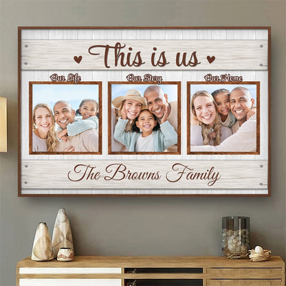 Custom Photo This Is Us - Family Gift - Personalized Poster