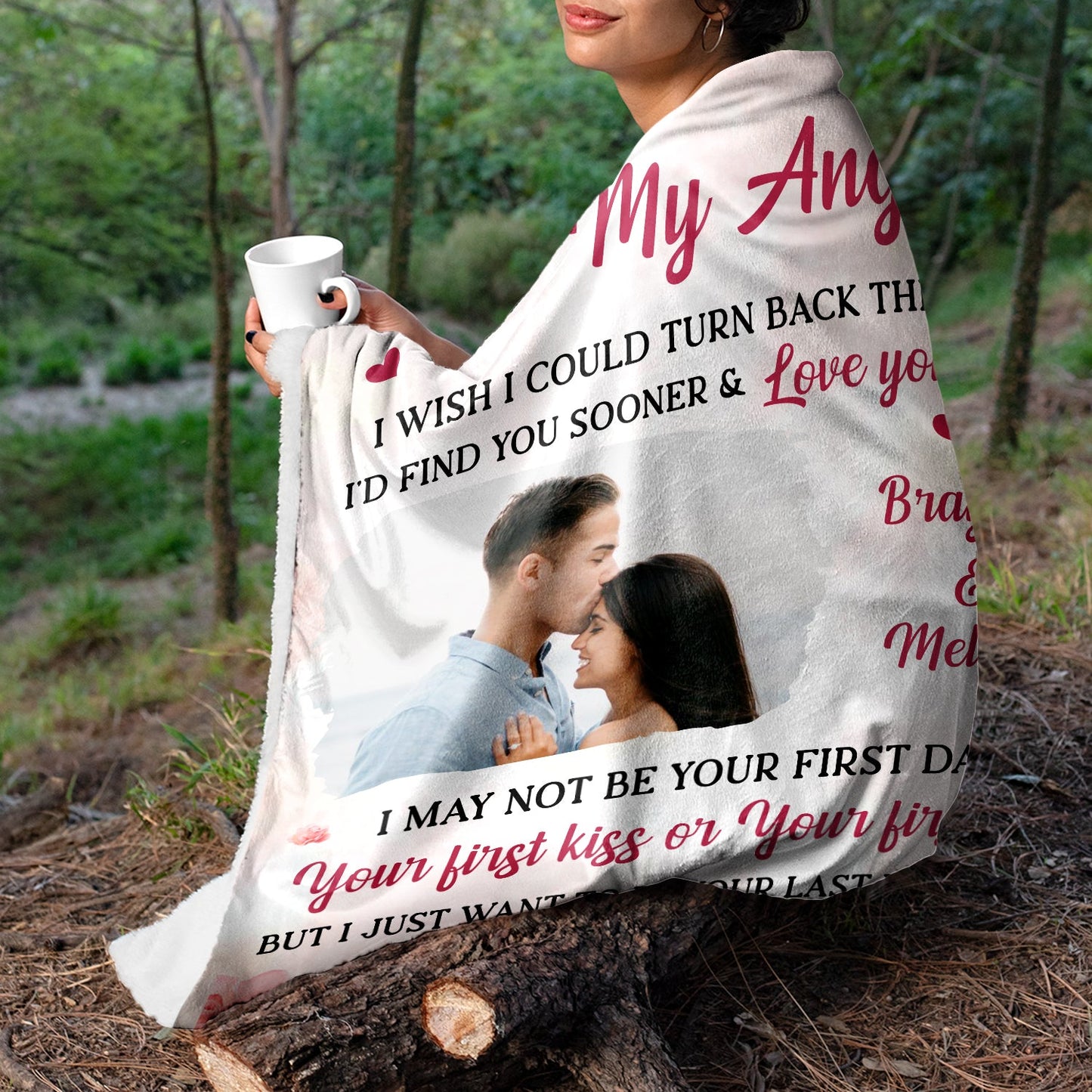 Custom Photo I Love You Forever And Always - Loving Gift For Couples, Wife, Husband - Personalized Fleece Blanket, Sherpa Blanket