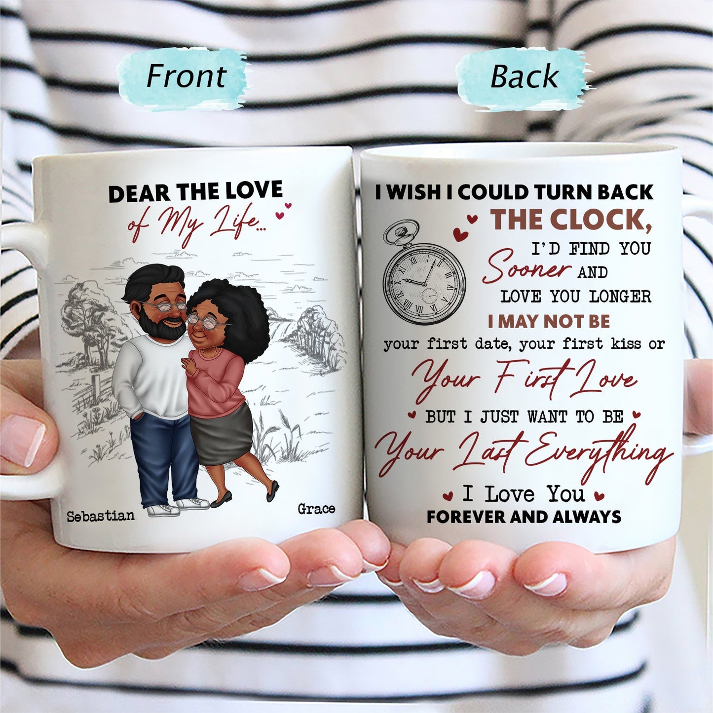 I Wish I Could Turn Back The Clock - Gift For Couples - Personalized Mug