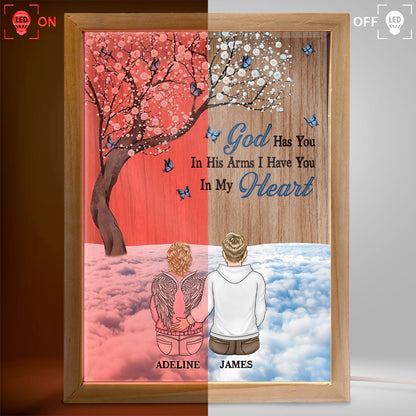 I Am Always With You - Memorial, Family Gift - Personalized Picture Frame Light Box