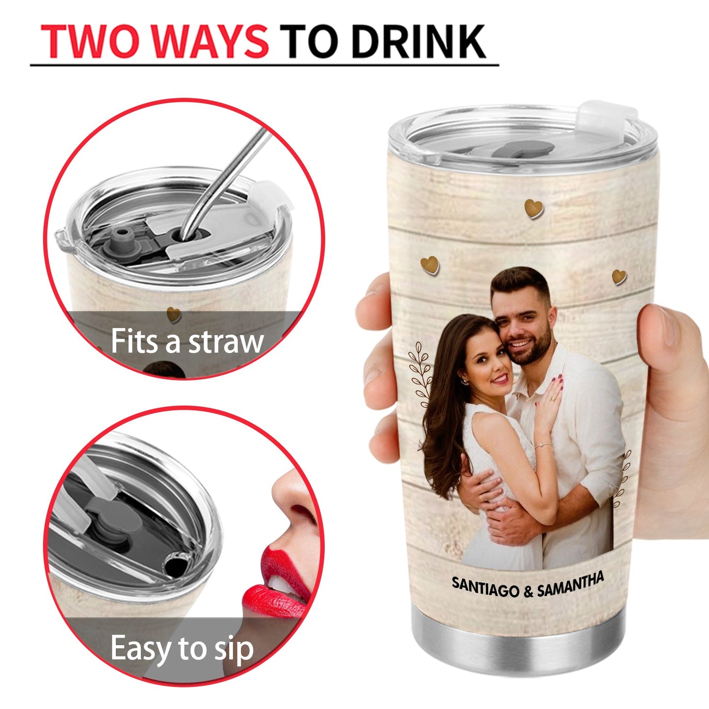 Custom Photo I'll Keep Choosing You - Gift For Couples - Personalized Tumbler