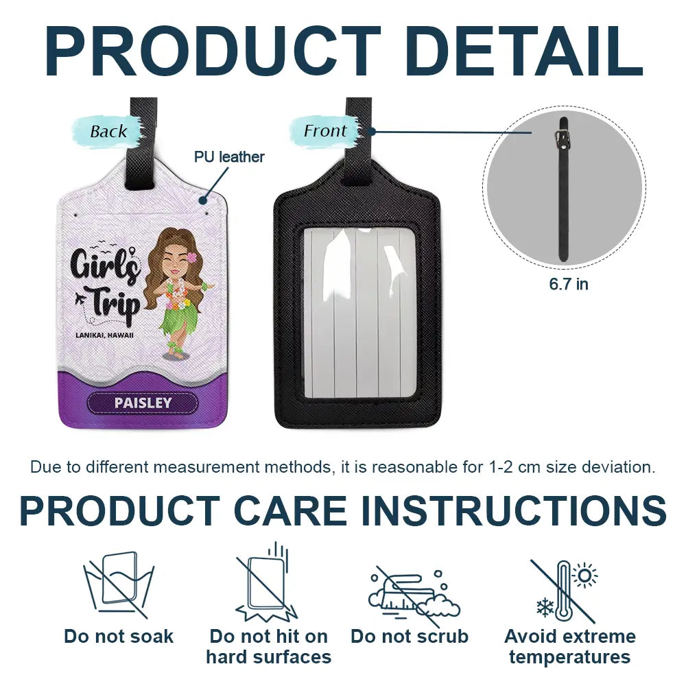 Girls Trip - Personalized Luggage Tag