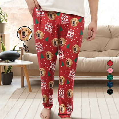 Custom Photo Best Pet Dad Mom Ever - Personalized Pajama Pants