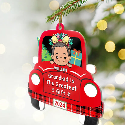 Grandkids Are The Greatest Gifts - Personalized Cutout Acrylic Ornament