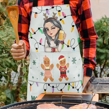 Gingerbread Christmas Grandma's Kitchen - Personalized Apron