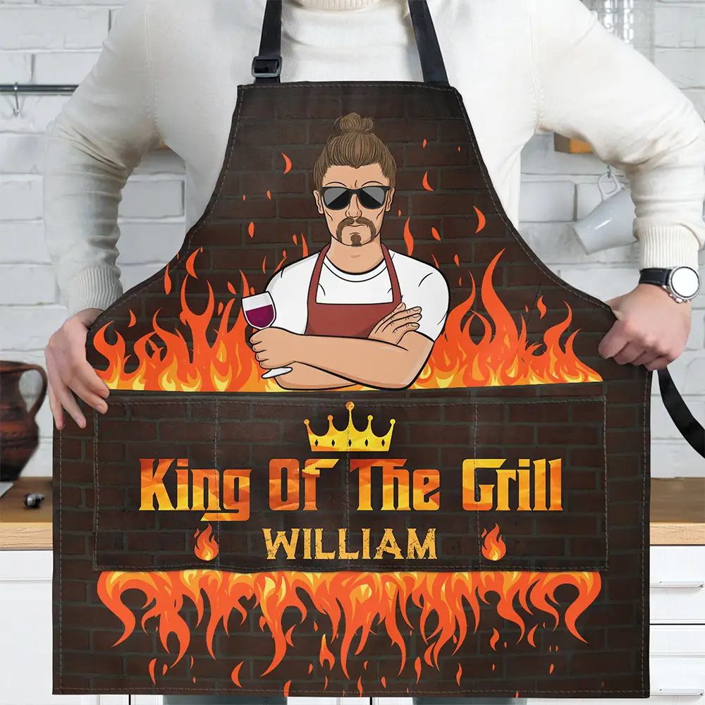 King Of The Grill - Personalized Apron