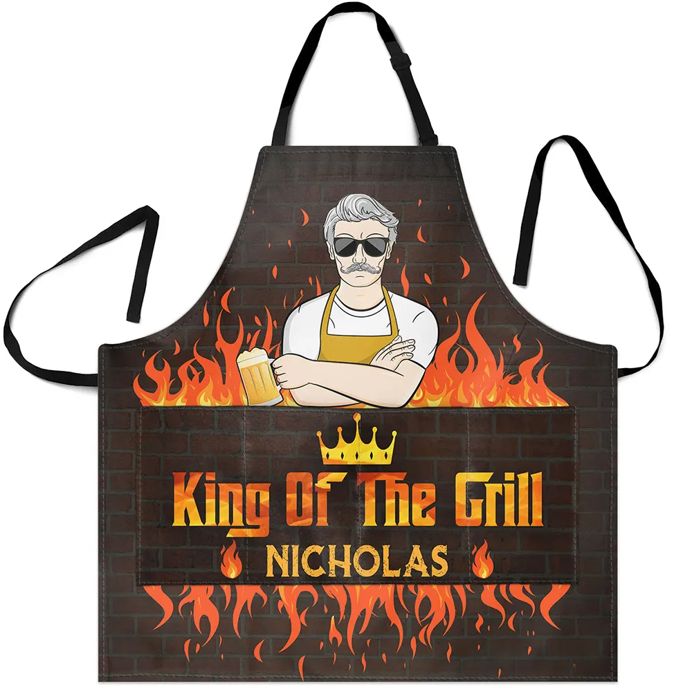 King Of The Grill - Personalized Apron