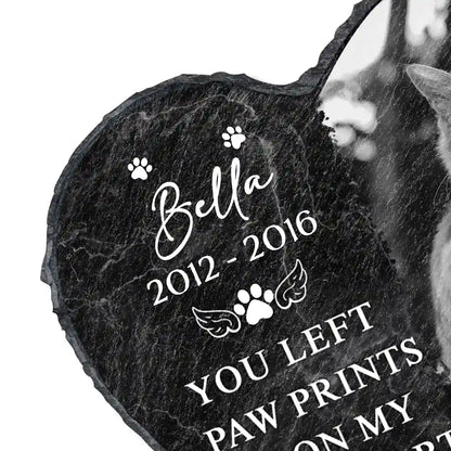 Custom Photo Memorial Missed Beyond Words - Personalized Heart Memorial Garden Stone