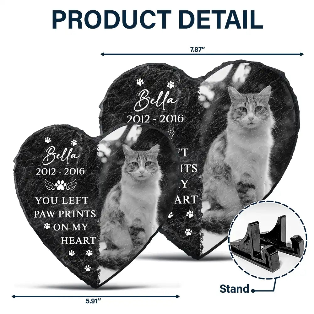 Custom Photo Memorial Missed Beyond Words - Personalized Heart Memorial Garden Stone