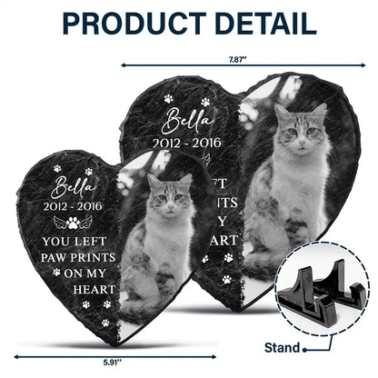 Custom Photo Memorial Missed Beyond Words - Personalized Heart Memorial Garden Stone